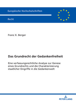 cover image of Das Grundrecht der Gedankenfreiheit
